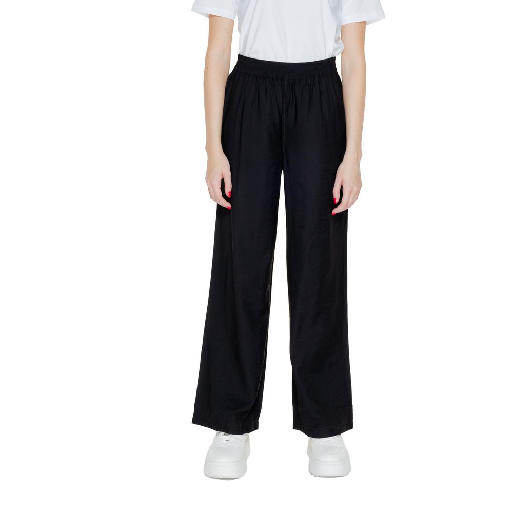Jacqueline De Yong Black Viscose Pant