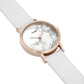 Cluse White Leather Dress Watch