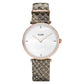Cluse Beige Leather Dress Watch
