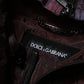 Dolce & Gabbana Purple Camouflage Hooded Men Blouson Jacket