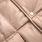 Bottega Veneta Beige Quilted Sleeveless Calf Leather Jacket