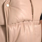 Bottega Veneta Beige Quilted Sleeveless Calf Leather Jacket