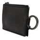 Dolce & Gabbana Black Horse Leather Lanyard Logo Card Holder Wallet
