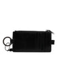 Dolce & Gabbana Black Horse Leather Lanyard Logo Card Holder Wallet