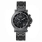 Bobroff Black Stainless Steel Dress Watch