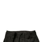 Dolce & Gabbana Black Brocade Polyester Skinny Men Dress Pants