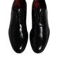 Dolce & Gabbana Black Calfskin Leather Derby Lace Up Formal Dress Shoes