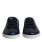 Dolce & Gabbana Blue Low Top Men Saint Tropez Sneakers Shoes