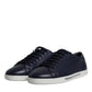 Dolce & Gabbana Blue Low Top Men Saint Tropez Sneakers Shoes