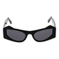 GCDS Black Acetate Sunglasses
