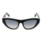 GCDS Black Acetate Sunglasses