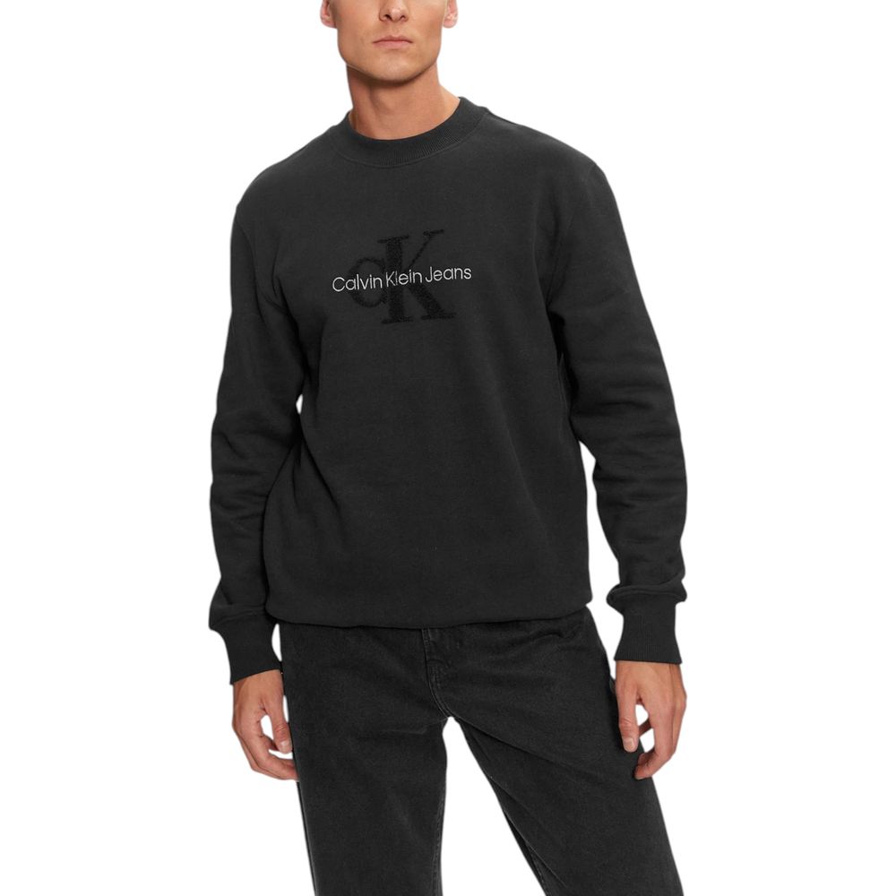 Calvin Klein Jeans Black Cotton Sweatshirt