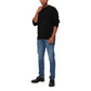 Calvin Klein Jeans Blue Cotton Skinny Jean