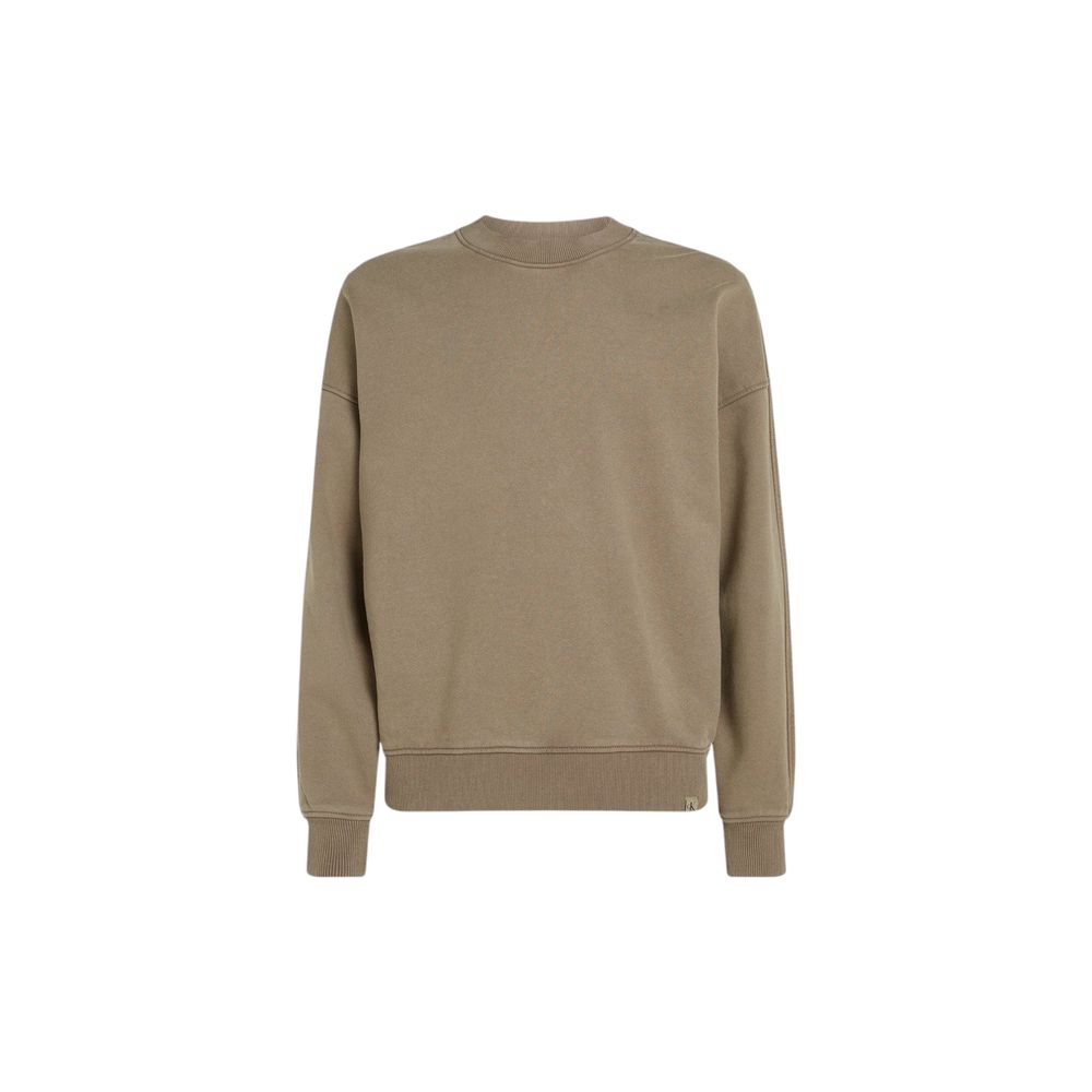 Calvin Klein Jeans Beige Cotton Sweatshirt
