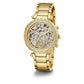 Guess Gold Stainless Steel Dress Watch