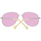 Hally&Son Gold Metal Sunglasses