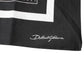 Dolce & Gabbana Black Polka Dots Cotton Handkerchief Scarf