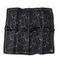Dolce & Gabbana Black Patterned Silk Handkerchief Scarf