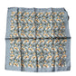Dolce & Gabbana Gray Oranges Silk Square Handkerchief Scarf