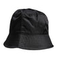 Dolce & Gabbana Black Cotton Wide Brim Bucket Hat