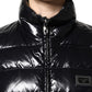 Dolce & Gabbana Black Logo Plaque Full Zip Puffer Jacket