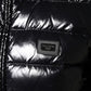 Dolce & Gabbana Black Logo Plaque Full Zip Puffer Jacket