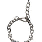 Dolce & Gabbana Silver Tone Chain Lobster Clasp Logo Gray Pearls Bracelet