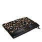 Dolce & Gabbana Multicolor Leopard Jacquard Print Logo Plaque Pouch Bag