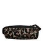 Dolce & Gabbana Multicolor Leopard DG Logo Belt Waist Fanny Pack Bag