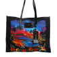 Dolce & Gabbana Multicolor Graphic Printed Top Handle Shopping Tote Bag