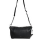Dolce & Gabbana Black Leather Logo Plaque Shoulder Crossbody Bag