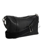 Dolce & Gabbana Black Leather Logo Plaque Shoulder Crossbody Bag