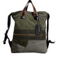 Dolce & Gabbana Military Green Patchwork Rucksack Backpack Bag