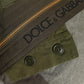 Dolce & Gabbana Military Green Patchwork Rucksack Backpack Bag