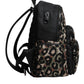 Dolce & Gabbana Multicolor Leopard Print DG Logo Plaque Men Backpack Bag