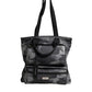 Dolce & Gabbana Gray Camo Cotton Multiple Compartments Tote Bag