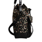Dolce & Gabbana Multicolor Leopard Cotton Shoulder Bucket Bag