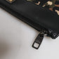 Dolce & Gabbana Multicolor Leopard Jacquard Print Logo Plaque Pouch Bag