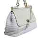 Dolce & Gabbana White Rafia Leather Top Handle Crossbody Bag