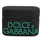 Dolce & Gabbana Black Orange Silicone Embossed Logo Airpods Case