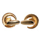 Dolce & Gabbana Brass Gold Black Crystal Luna Cufflink