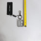 Dolce & Gabbana Gray Black DG Rubber Logo Silver Men's Keychain Keyring