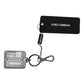 Dolce & Gabbana Gray Black DG Rubber Logo Silver Men's Keychain Keyring