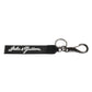 Dolce & Gabbana Black White DG Logo Silver Men Keychain Polyester Keyring