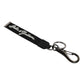 Dolce & Gabbana Black White DG Logo Silver Men Keychain Polyester Keyring