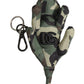 Dolce & Gabbana Multicolor Camouflage Animal Silhouette Keychain Keyring