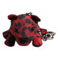Dolce & Gabbana Red Black Polyester Animal Silhouette Keychain Keyring