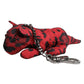 Dolce & Gabbana Red Black Polyester Animal Silhouette Keychain Keyring