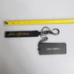 Dolce & Gabbana Black Logo Nylon Silver Brass Men Holder Keychain Keyring