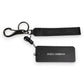 Dolce & Gabbana Black Logo Nylon Silver Brass Men Holder Keychain Keyring